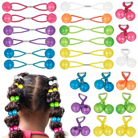 hair elastic with plastic balls